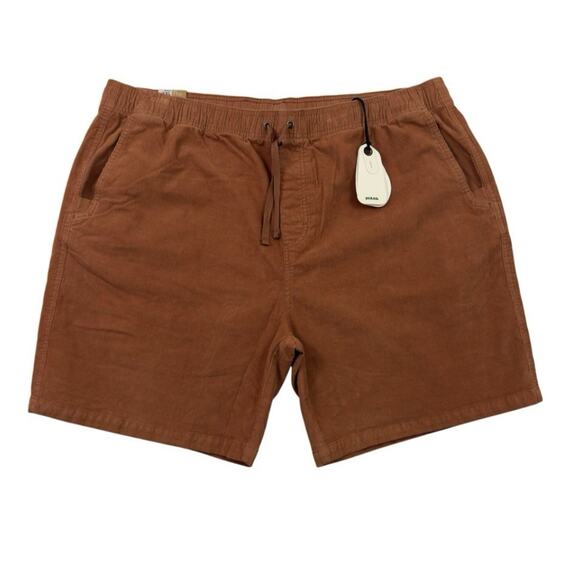 prAna Mens XXL Canyon Camp Shorts Clay Corduroy Organic Cotton 7” Inseam NWT $79 - Picture 1 of 15